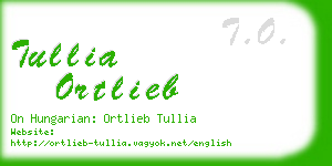 tullia ortlieb business card